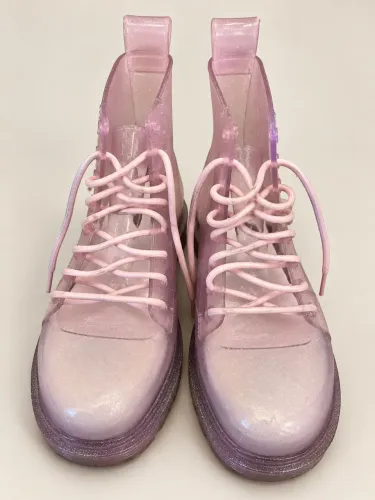 Bota Melissa Rosa Glitter Infantil Tam. 33