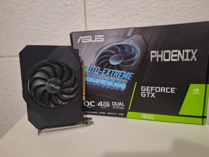 GTX 1650 ASUS 4GB GDDR6 Phoenix + Caixa Original