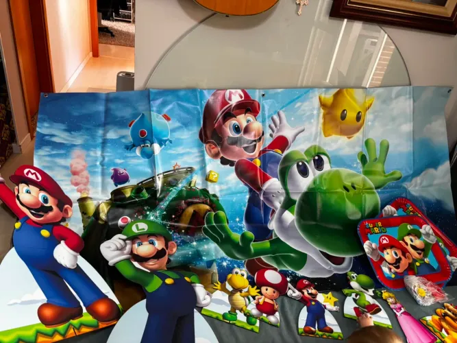 Decoração festa infantil Mário Bros