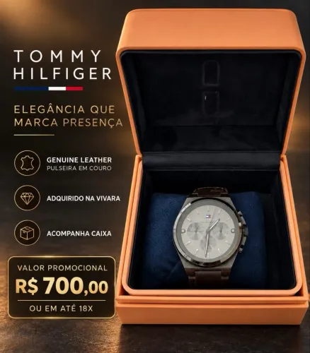 Relógio Tommy Hilfiger- Genuine leather 