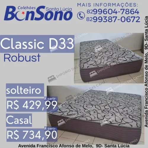 colchão solteiro D33 robust 100% espuma colchões novos de fabrica