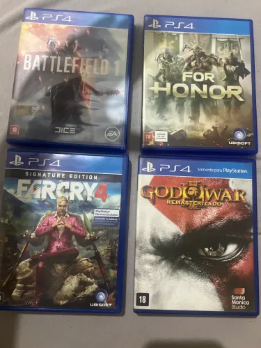 Jogos PS4 mídia física