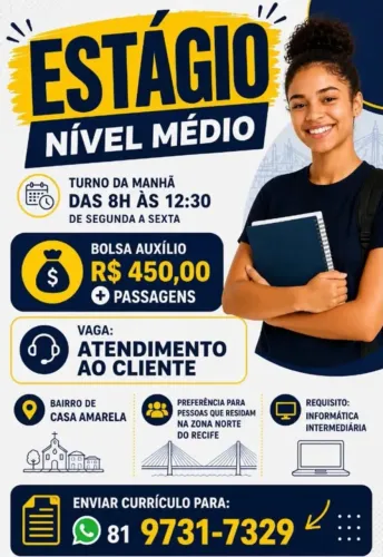 EXTRA SÓ NO PERÍODO DA MANHÃ SEG A SEX