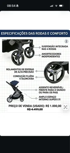 CARRINHO DE BEBÊ CHICCO TRIO BEST FRIEND PREMIUM