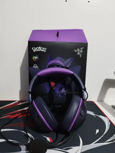 Razer Kraken Kitty V2 Headset Gamer Gengar Com Fio