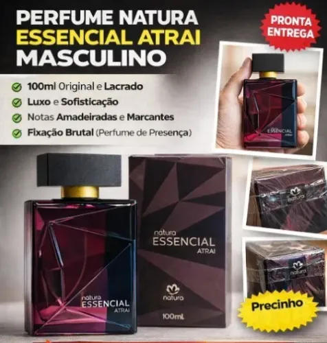 Perfume Natura Essencial Atrai Masculino