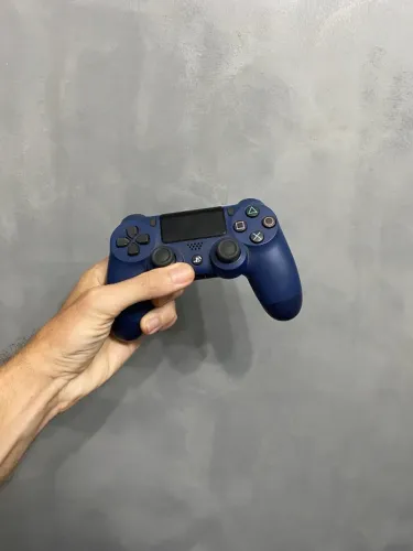 Controle azul seminovo original ps4