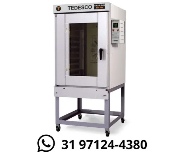 Forno Turbo 8 Esteiras Elétrico Monofásico Tedesco