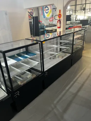 Vitrine padaria completa - cafeteria - nova 