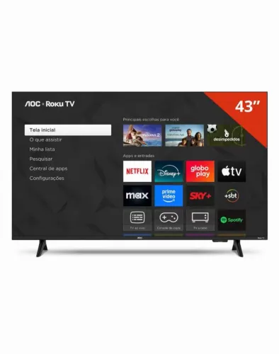 TV AOC Roku 43 polegadas LED 