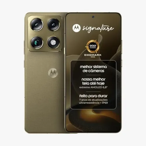 Motorola Signature 5G - 512GB 24GB RAM - Verde Oliva - LACRADO NOVO COM NF