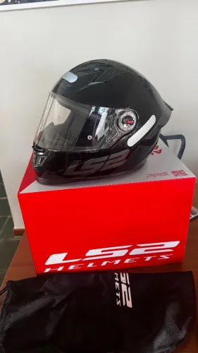 Capacete LS2 FF358 S preto brilhante