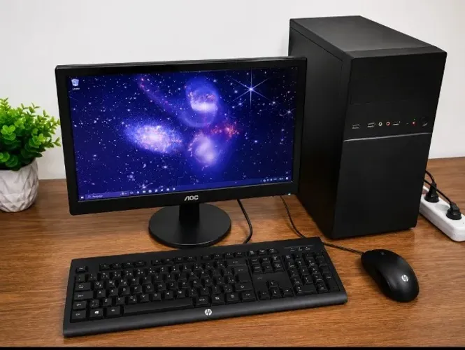 Computador Completo AMD Athlon + SSD + Monitor AOC + mouse + teclado - Pronto para Uso