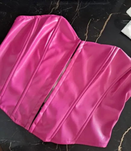 corset feminino rosa tamanho G