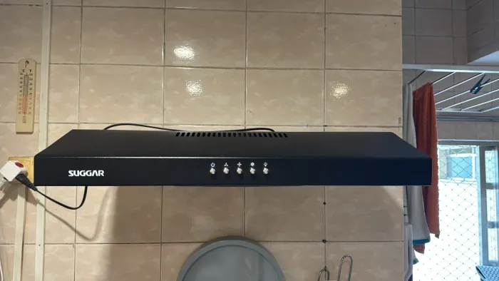 Depurador E Exaustor De Ar Suggar Slim 60cm 3 Velocidades Preto