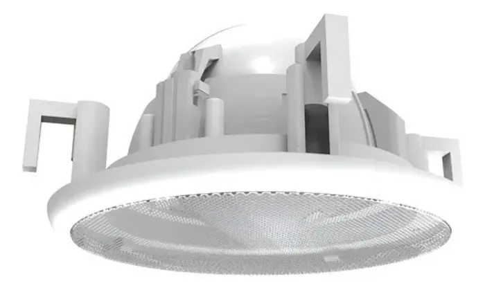 Suporte Teto Embutir Amazon Echo Dot 5 - Linha Pro Em Metal Branco - Redondo