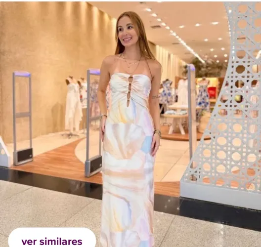 Vestido farm perolado 450