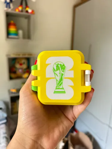 Caixinha para figurinhas da copa