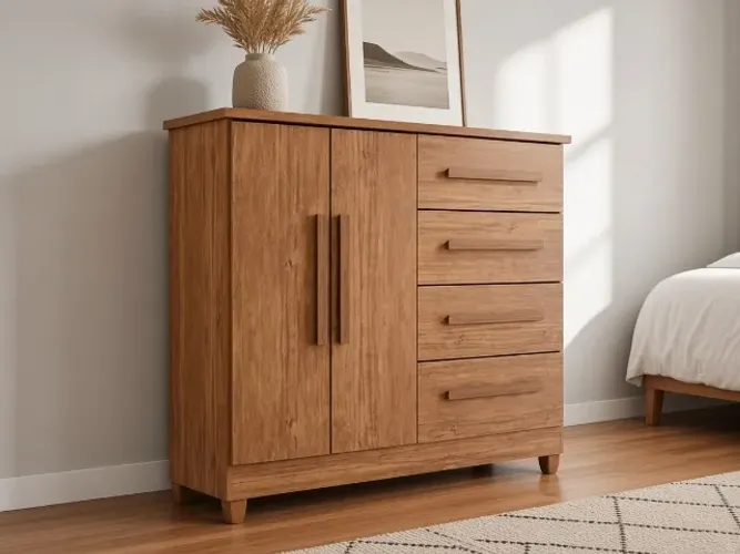 Cômoda Sapateira Dubai 4 Gav 2 Portas 1,14m (NOVO A PRONTA ENTREGA)