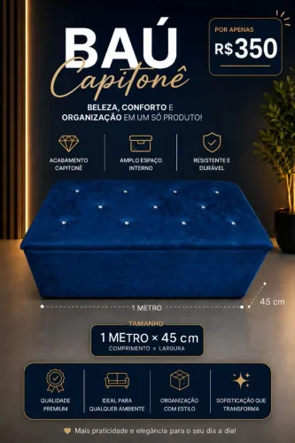 Baú com amortecedor direto da fábrica 