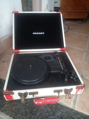 Lindo passa disco vinil funcionado prar decoração