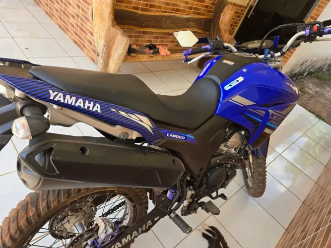 Yamaha Lander 250 ABS 2020 Azul - Baixa KM + Acessórios.