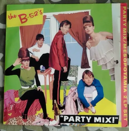 LP vinil The B-52's Party Mix! / Mesopotamia Duplo  1991 VG+/EX