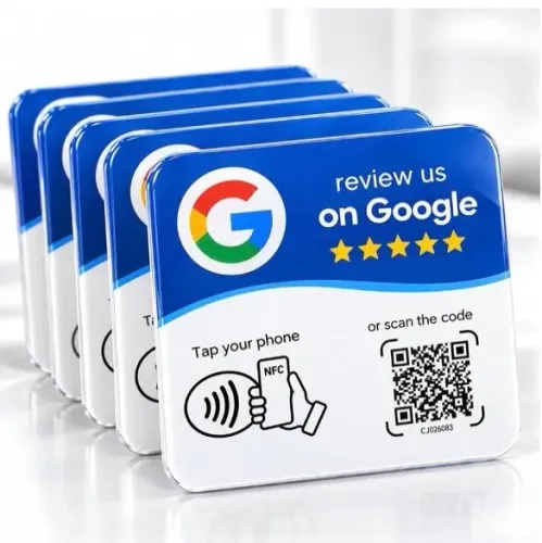 PLAQUINHA DE AVALIAÇÃO GOOGLE 