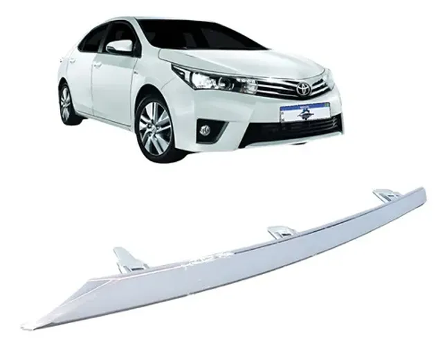 Friso Cromado Esquerdo Grade Dianteira Corolla 2015 A 2017 Original