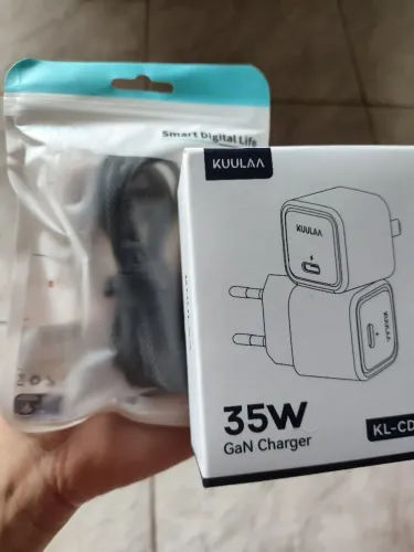 Carregador de celular com cabo Kuulaa 35w tipo C