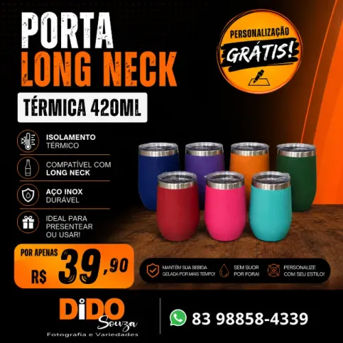 Copo térmico 420ml Personalizado com seu nome ou logomarca
