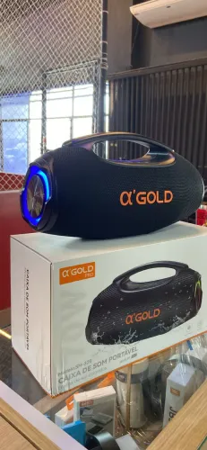 Caixa De Som Boombox Agold Pro Ultra Bass 70w Bluetooth COM RGB