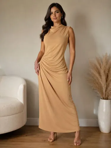 Vestido dourado CITY / M Super elegante ideal para eventos especiais 