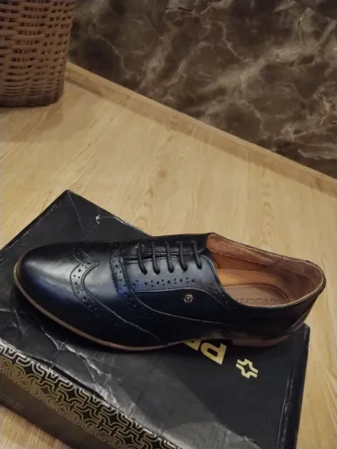 Sapato Troian Couro Preto Lustro da Perlatto 38