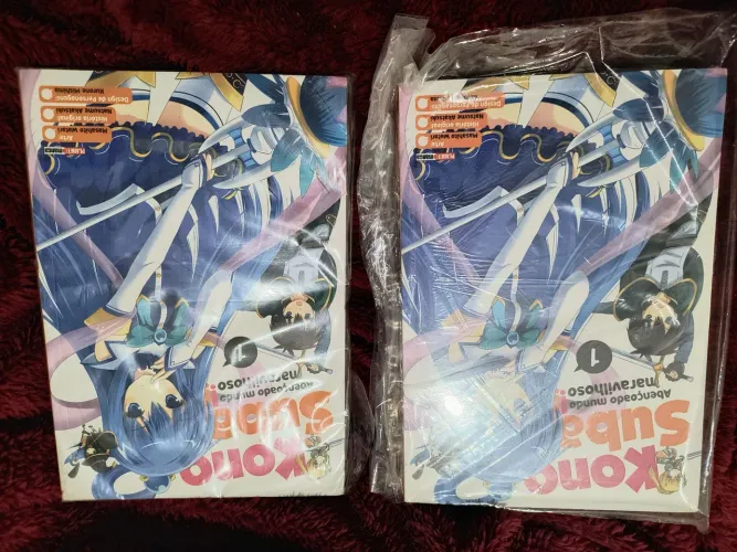Konosuba abençoado mundo maravilhoso mangá Vol. 1, 2 e 3