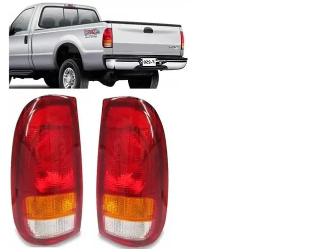 Par Lanterna Traseira Tricolor F250 1999 2000 a 2010 2011