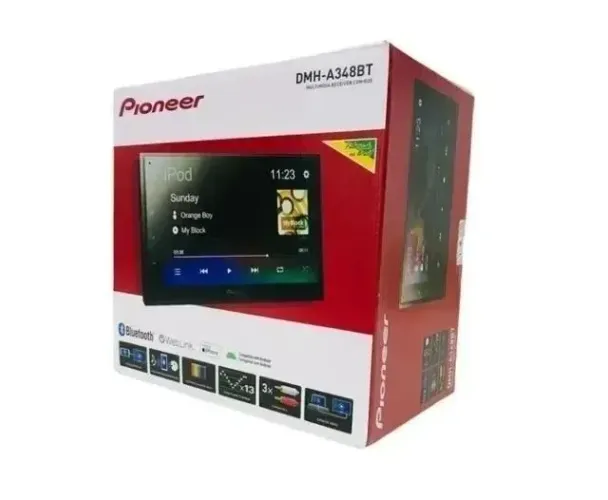  Central Multimidia Pioneer Dmh-a348bt 2din Tela 6.8 Polegada