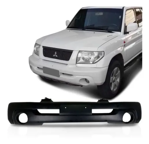 Parachoque Mitsubishi Pajero TR4 2002 à 2006 - Furo Farol Auxiliar - Preto Liso - FPI