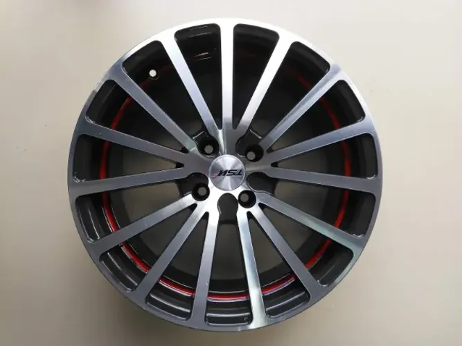 Rodas aro 18 tsw red mirror 4x108 18x7,5 et25 prata vermelho