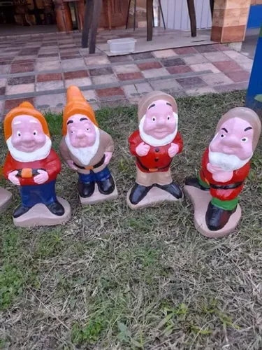 Estatuas Branca de neve e os 7 anões de cimento para jardim