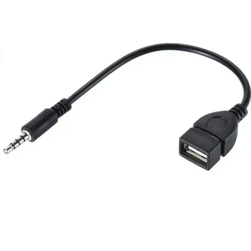 Cabo Adaptador Usb Fêmea X P2 Macho Entrada Auxiliar áudio
