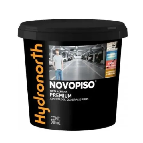 Tinta acrilica p/piso 0,9L fosco Cinza  HYD