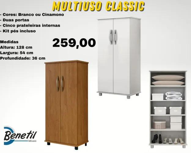 Sapateira multiuso Classic 1.28 - ENTREGA HOJE !!! 