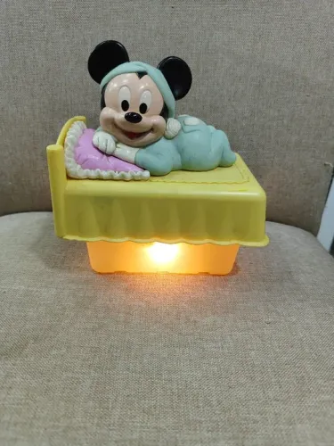 Luminária de Berço Mickey Babies Disney Funcionando 