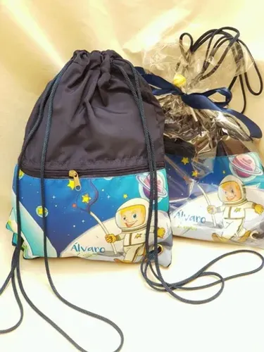 lembrancinha para aniversario sacochilas personalizada