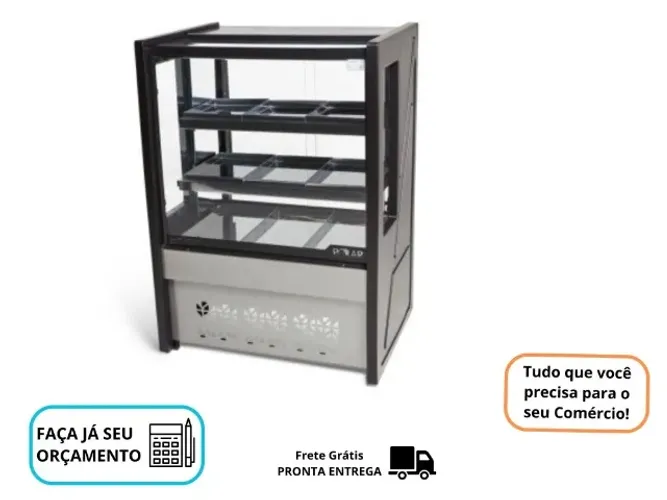 Balcão Estufa 0,8M Polar Platinum