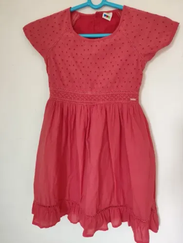 Vestido Infantil PUC - Laranja - 10 Anos