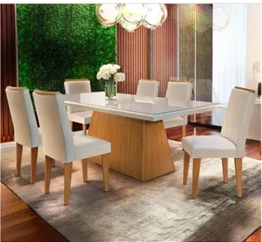  Conjunto Mesa Luna c/6 cadeiras *novas na embalagem*