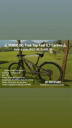 Bicicleta trek top fuel 9.7
