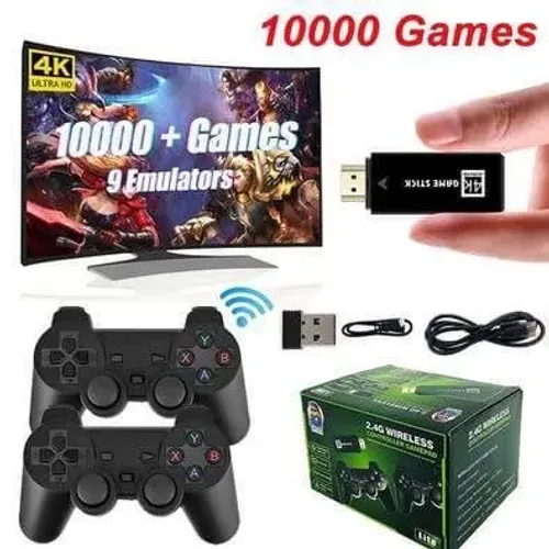 Vídeo Game Stick Lite 4k 2 Controles S/fio Retro 64GB ( 15000 jogos)